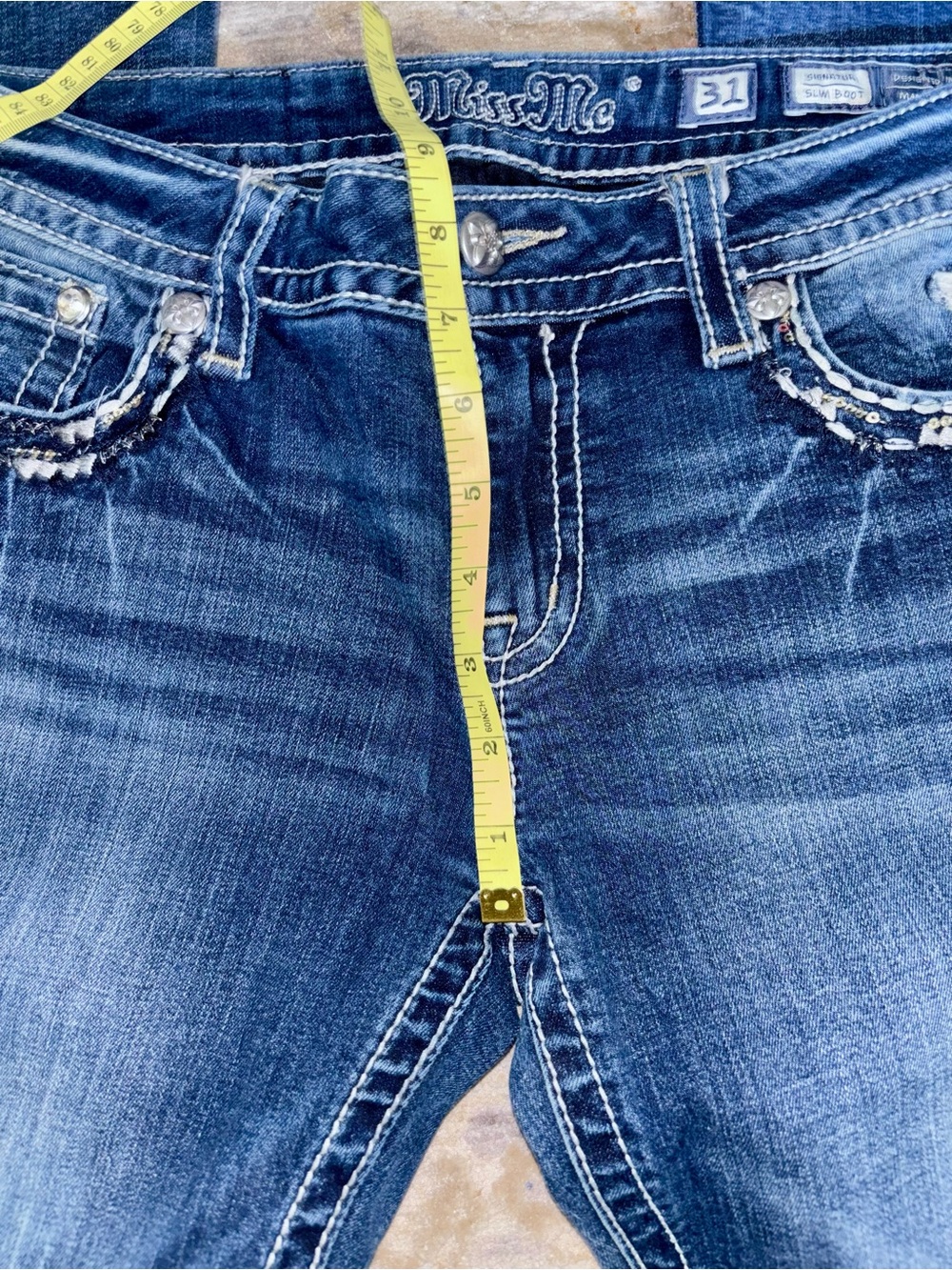 New! Miss Me Slim Boot Jeans - Picture 4 of 5